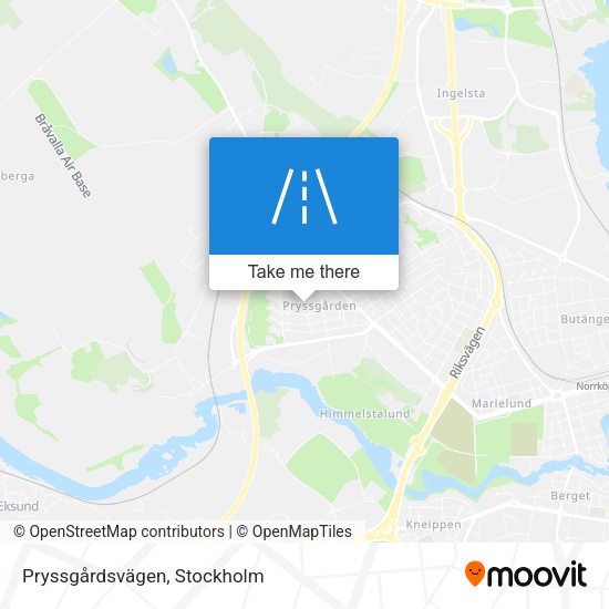 Pryssgårdsvägen map