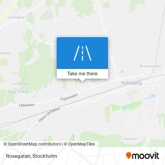 Rosegatan map