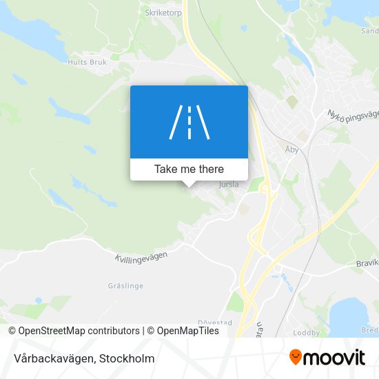 Vårbackavägen map