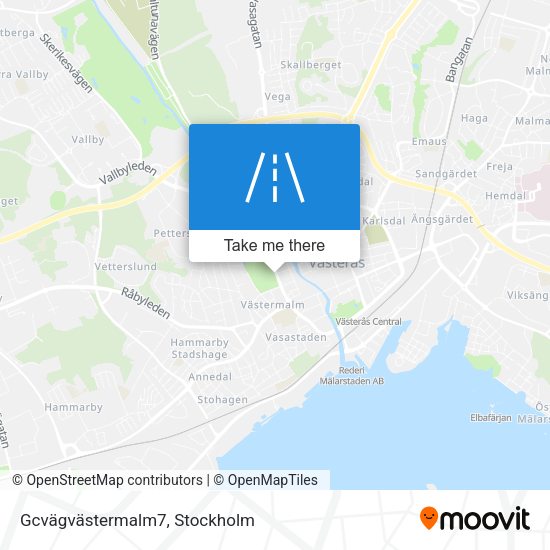 Gcvägvästermalm7 map
