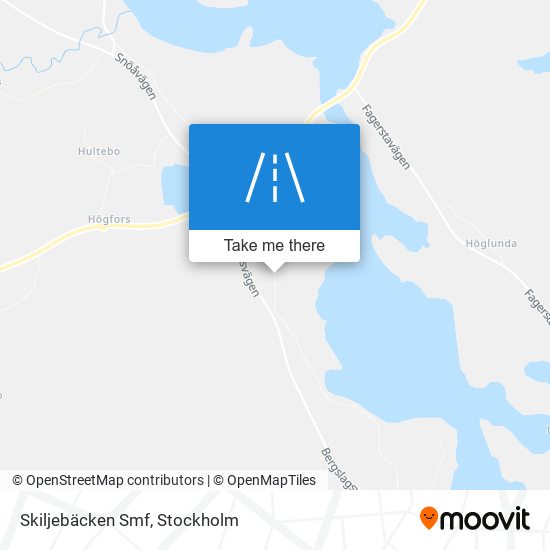 Skiljebäcken Smf map