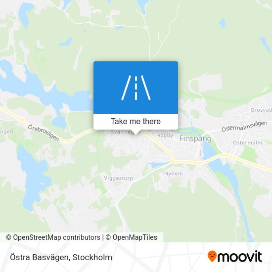 Östra Basvägen map