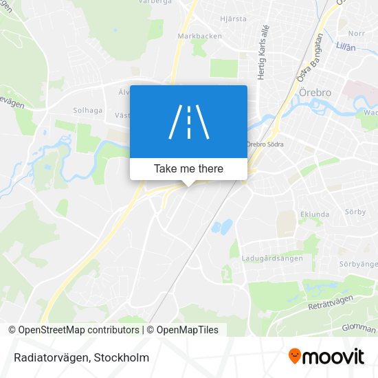 Radiatorvägen map