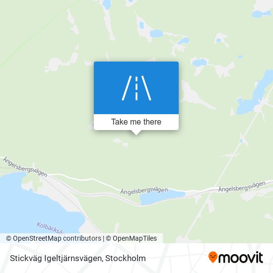 Stickväg Igeltjärnsvägen map