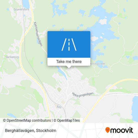 Berghällavägen map