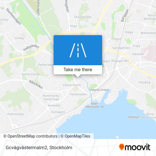 Gcvägvästermalm2 map