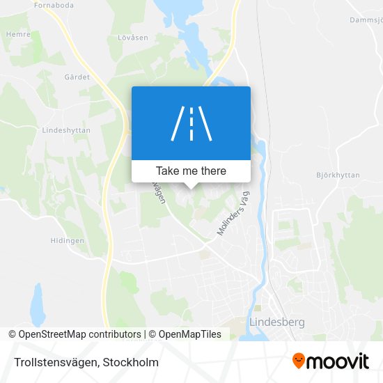 Trollstensvägen map