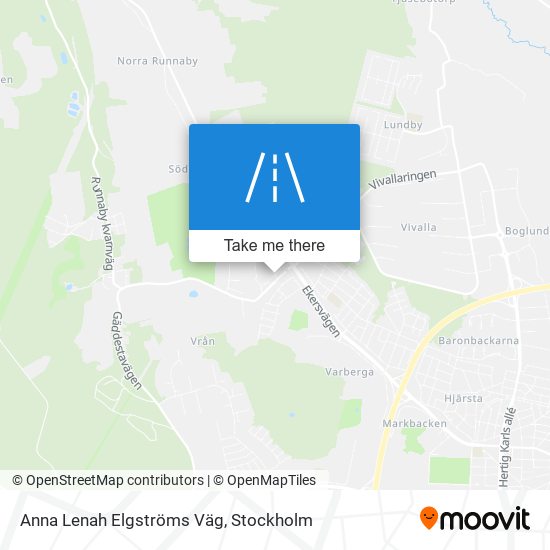 Anna Lenah Elgströms Väg map