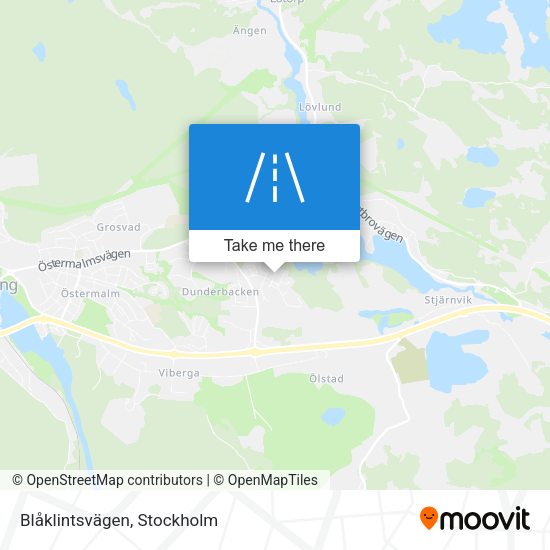 Blåklintsvägen map