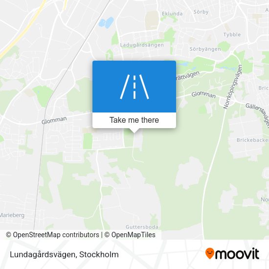 Lundagårdsvägen map