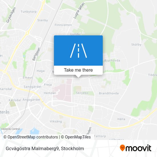 Gcvägöstra Malmaberg9 map