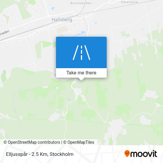 Elljusspår - 2.5 Km map