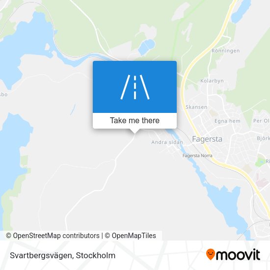 Svartbergsvägen map