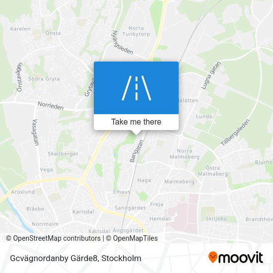 Gcvägnordanby Gärde8 map