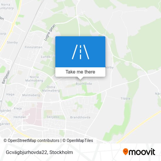 Gcvägbjurhovda22 map