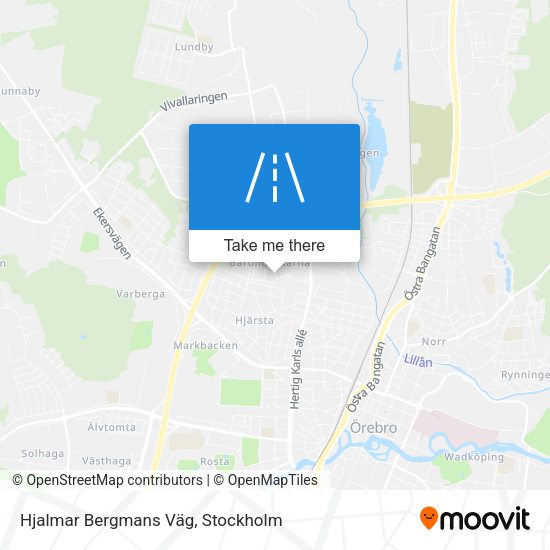 Hjalmar Bergmans Väg map
