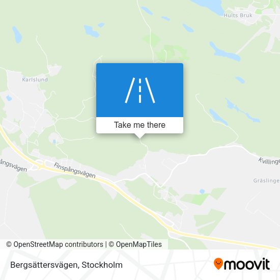 Bergsättersvägen map