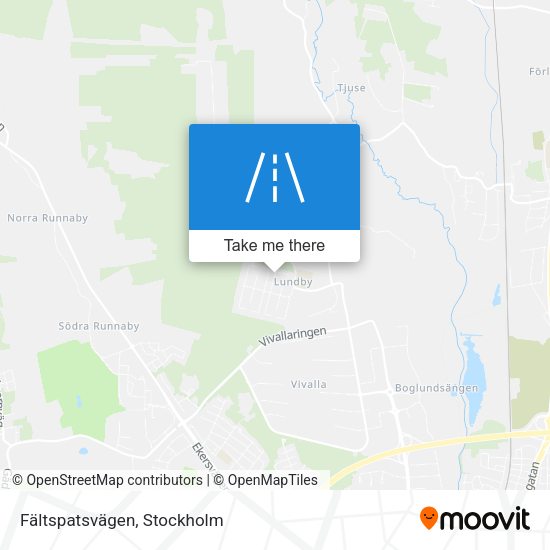 Fältspatsvägen map