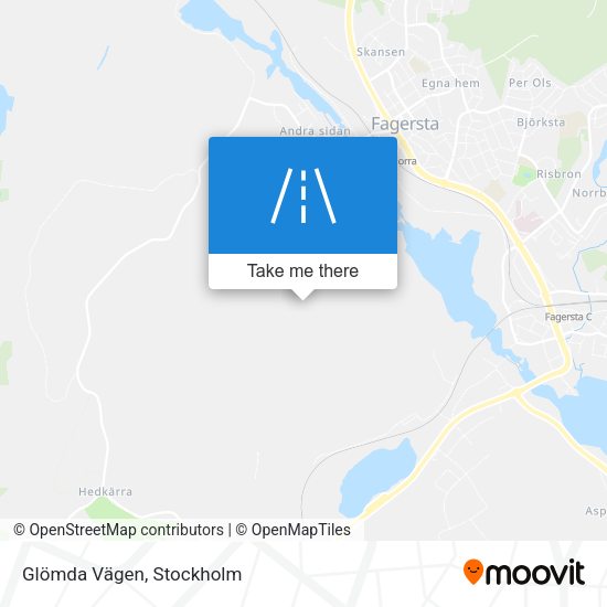 Glömda Vägen map