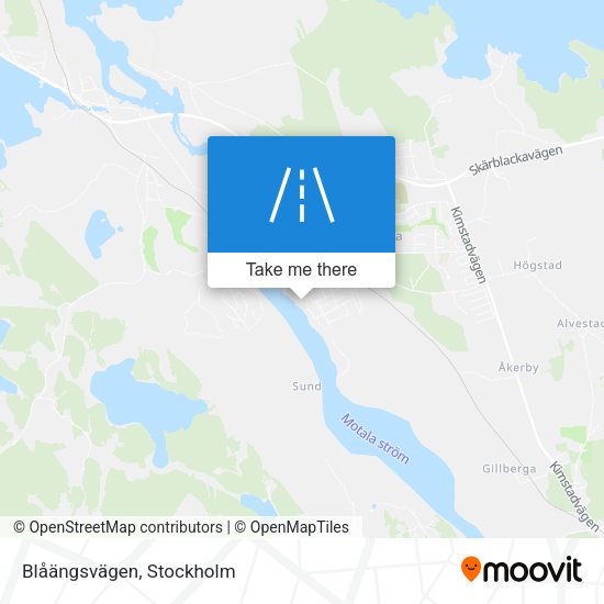 Blåängsvägen map