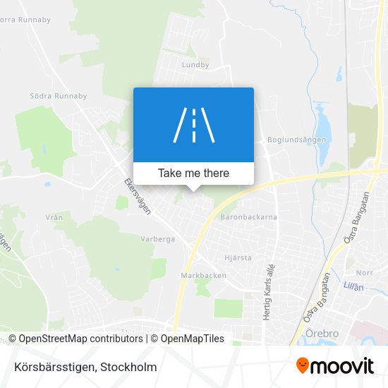Körsbärsstigen map