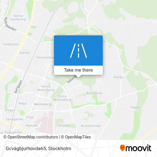Gcvägbjurhovda65 map
