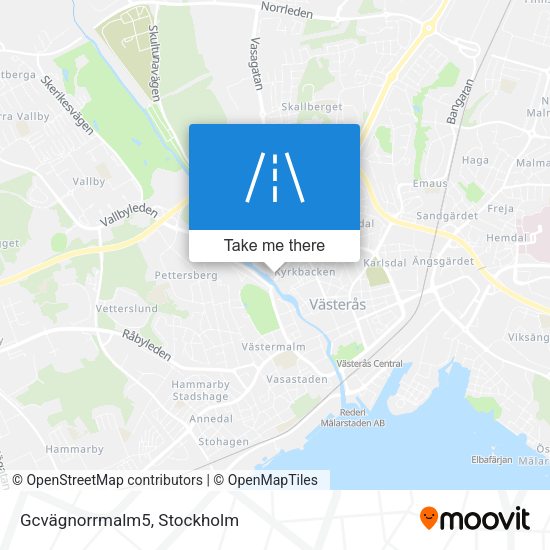 Gcvägnorrmalm5 map