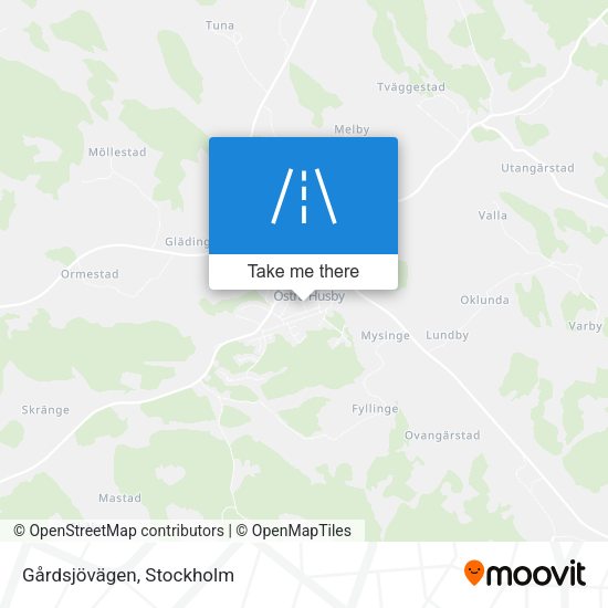 Gårdsjövägen map