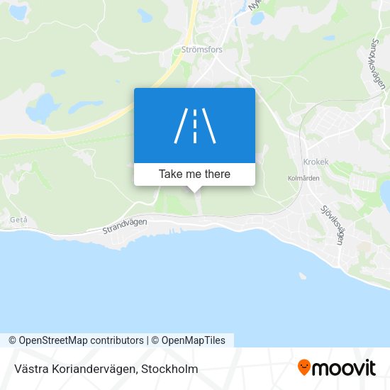 Västra Koriandervägen map