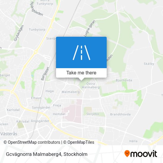 Gcvägnorra Malmaberg4 map