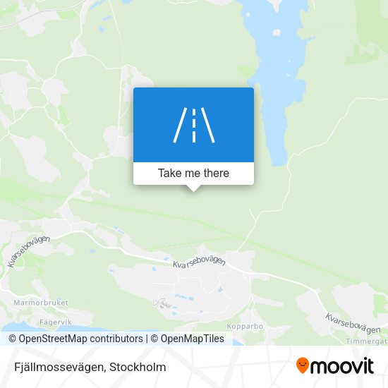 Fjällmossevägen map