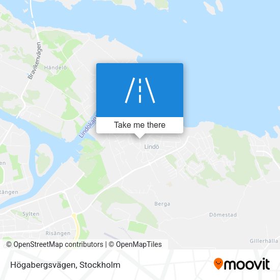 Högabergsvägen map