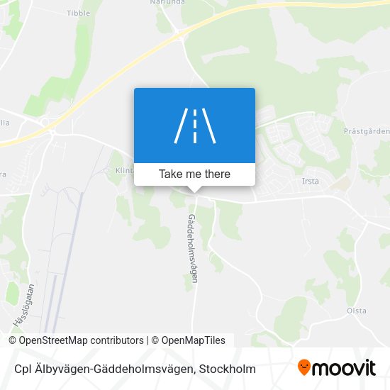 Cpl Älbyvägen-Gäddeholmsvägen map