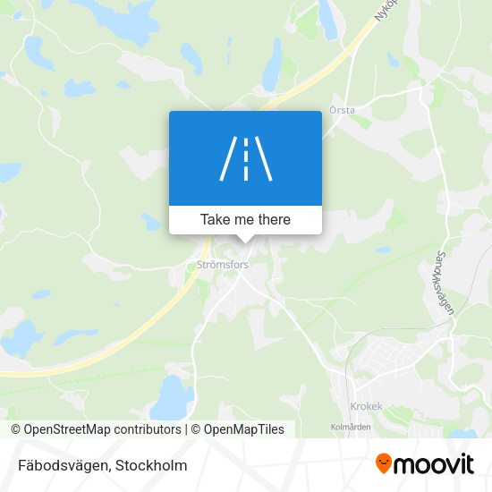 Fäbodsvägen map