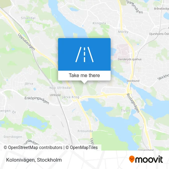 Kolonivägen map