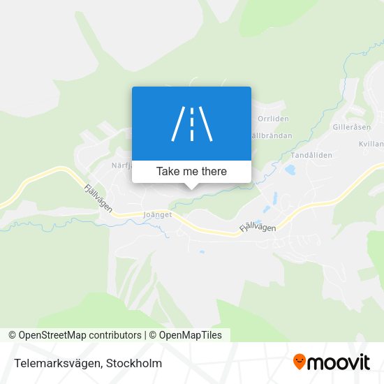 Telemarksvägen map