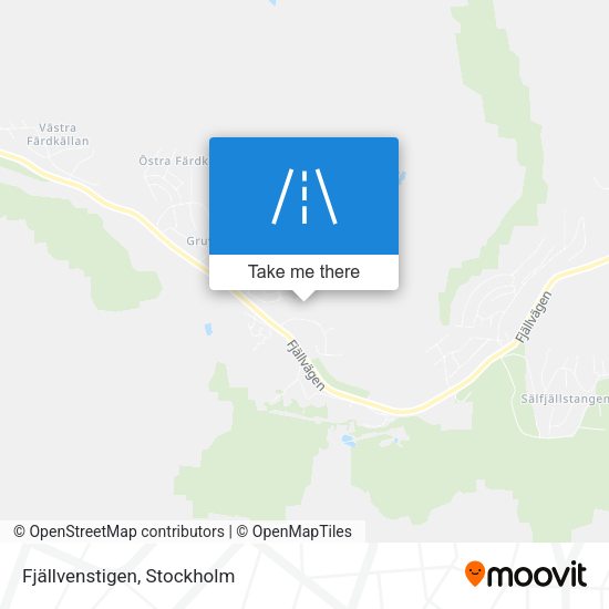 Fjällvenstigen map