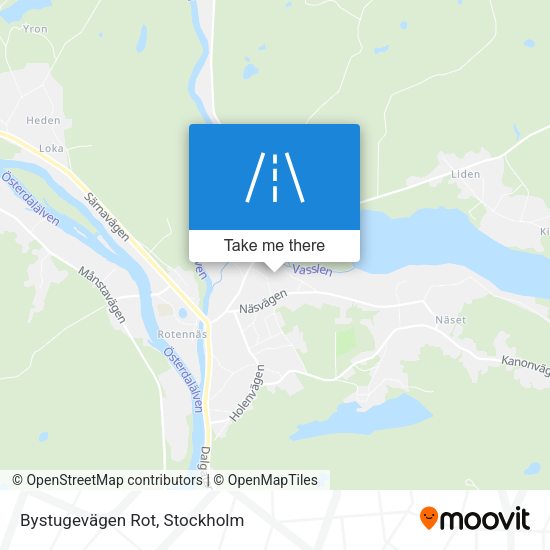 Bystugevägen Rot map