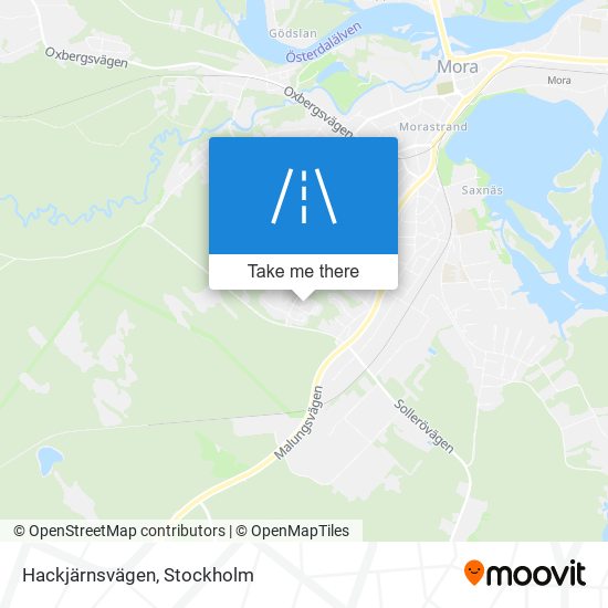 Hackjärnsvägen map