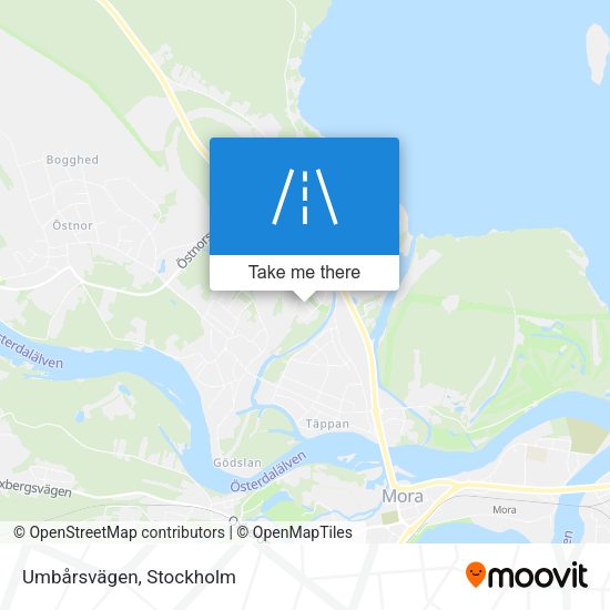 Umbårsvägen map