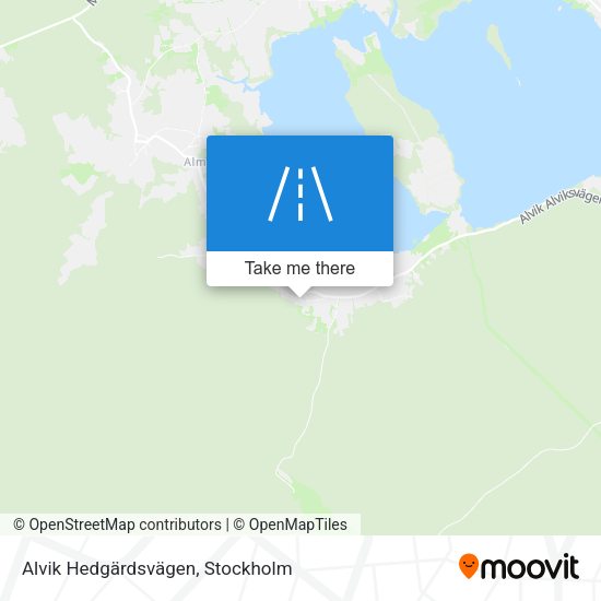 Alvik Hedgärdsvägen map