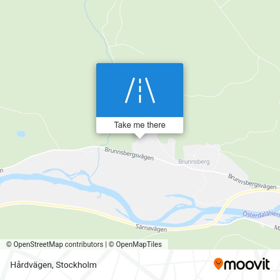 Hårdvägen map