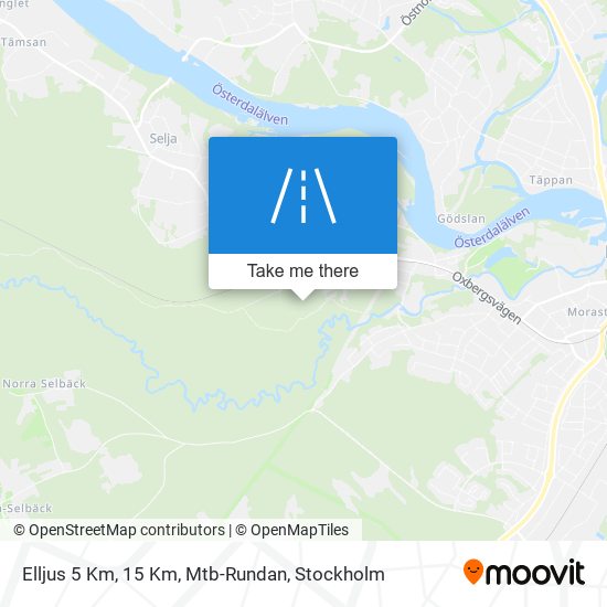 Elljus 5 Km, 15 Km, Mtb-Rundan map