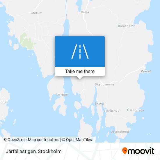 Järfällastigen map