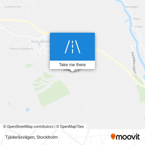 Tjäderåsvägen map