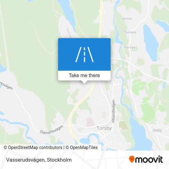 Vasserudsvägen map
