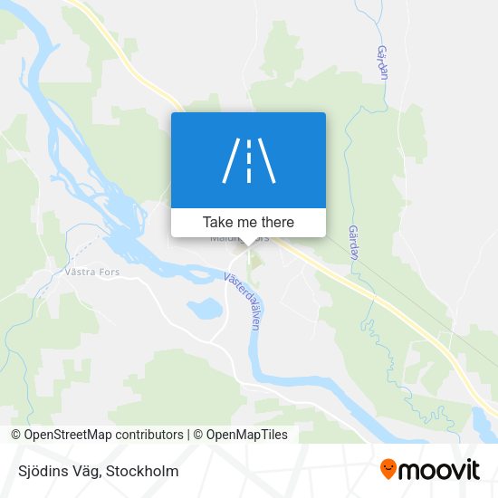 Sjödins Väg map