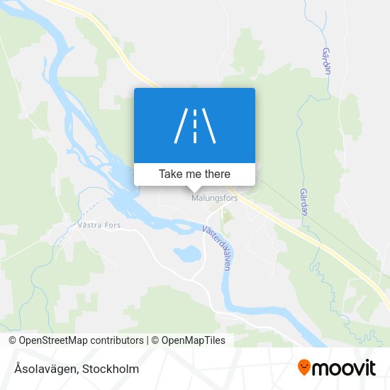 Åsolavägen map