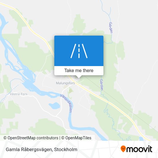 Gamla Råbergsvägen map
