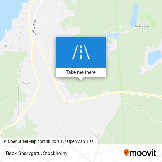 Bäck Sparvgatu map